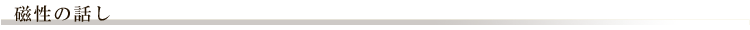 磁性の話し